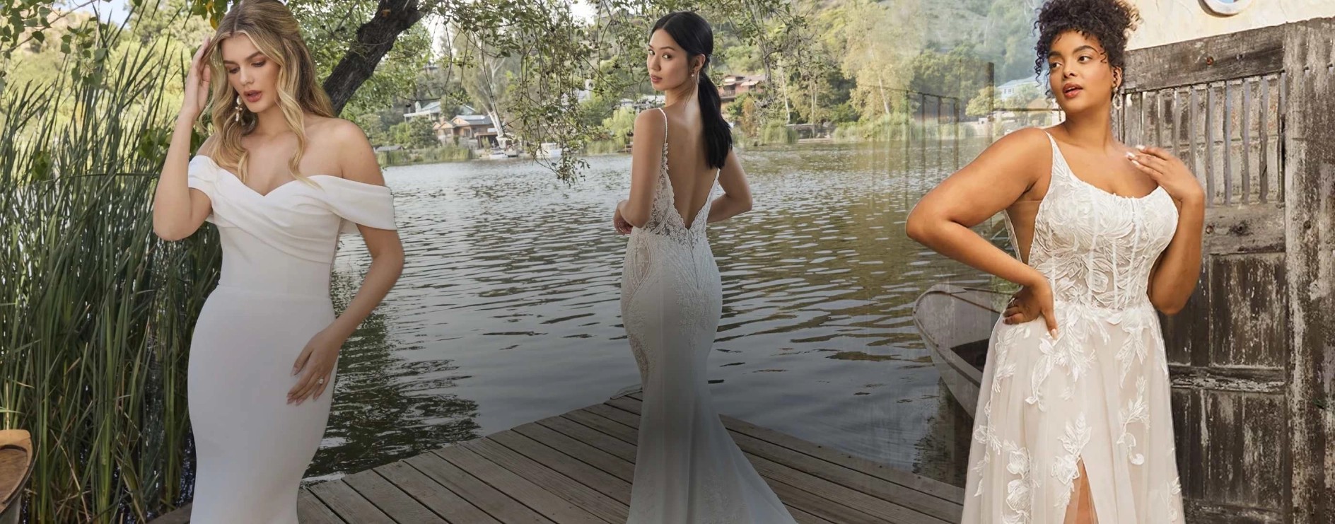 Brides in Beloved by Casablanca Bridal Gowns