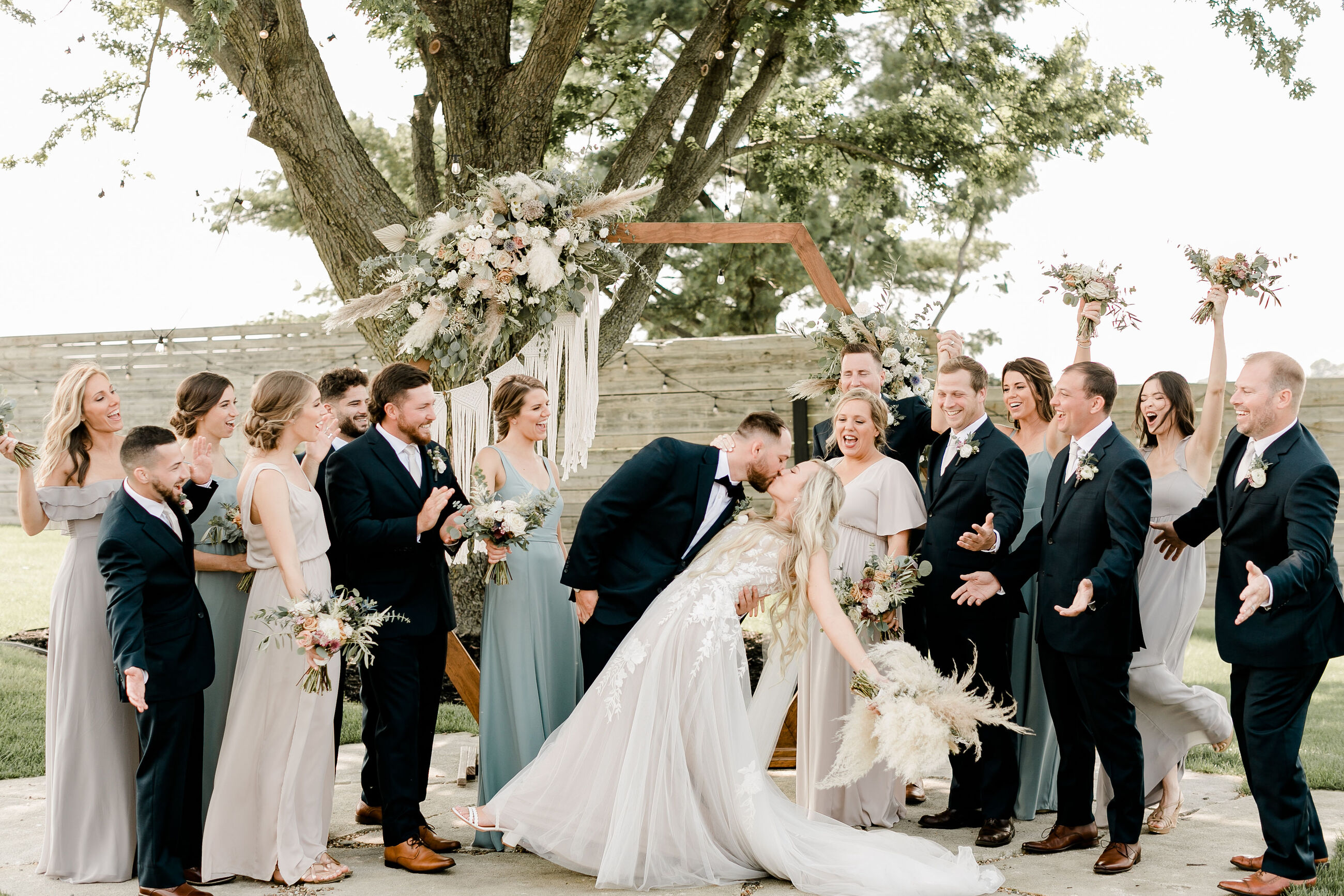 Photo of Bride in white gown