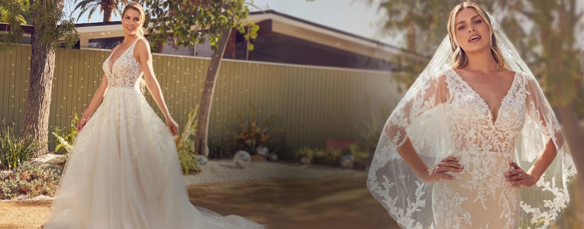 Brides in Beloved by Casablanca Bridal Gowns