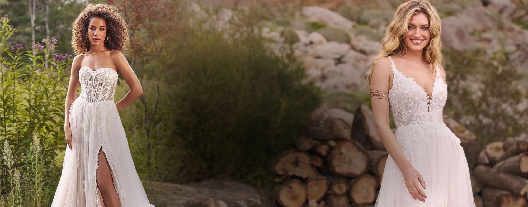 Brides in Lillian West Gowns