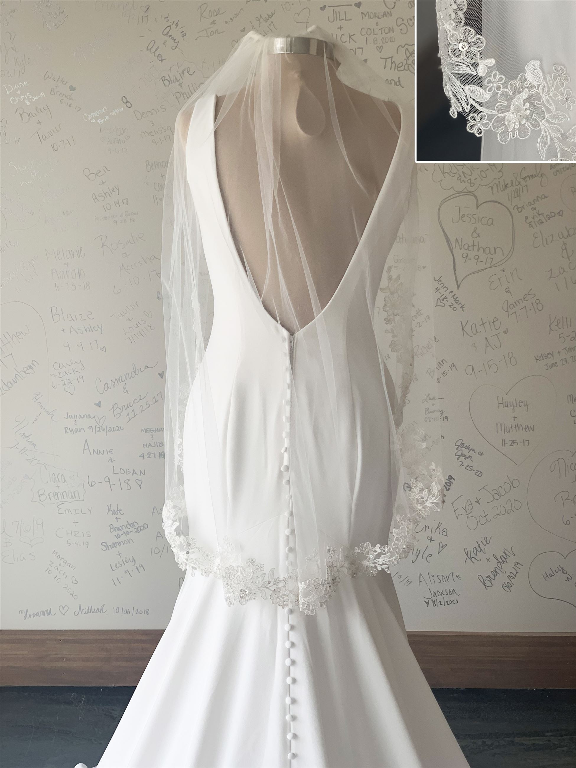 6446VL - available in ivory or white - $283