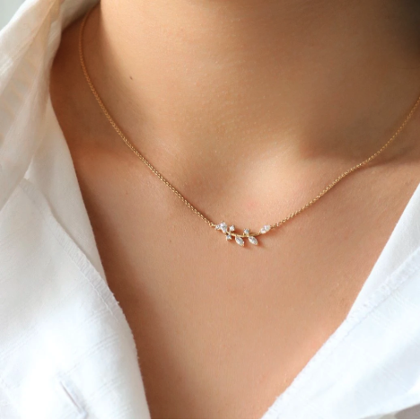Leaf Branch - Available in Rose Gold, Gold, Silver - $32