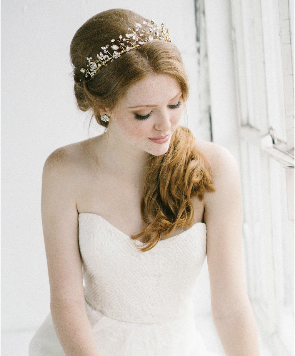 Emily Tiara - Available in Rose Gold, Silver, Gold - $377