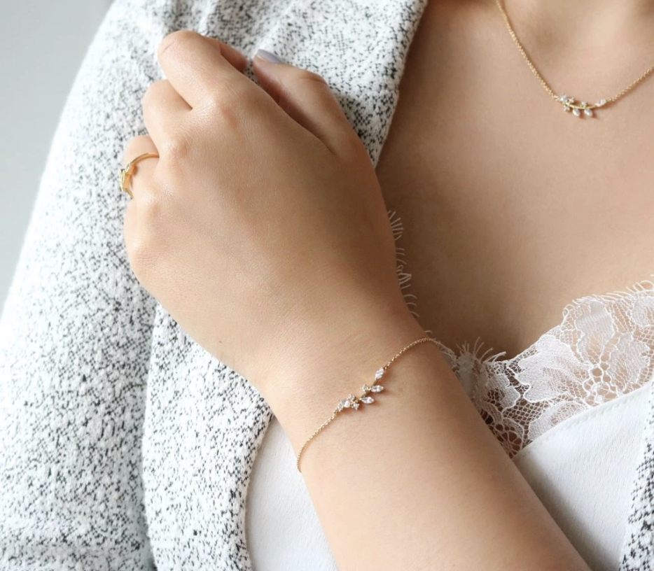 Leaf Branch - Available in Rose Gold, Silver, Gold - $27