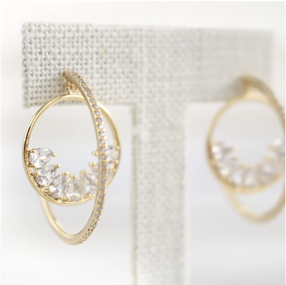 Fevrier Hoop - Available in Rose Gold, Silver, Gold - $47