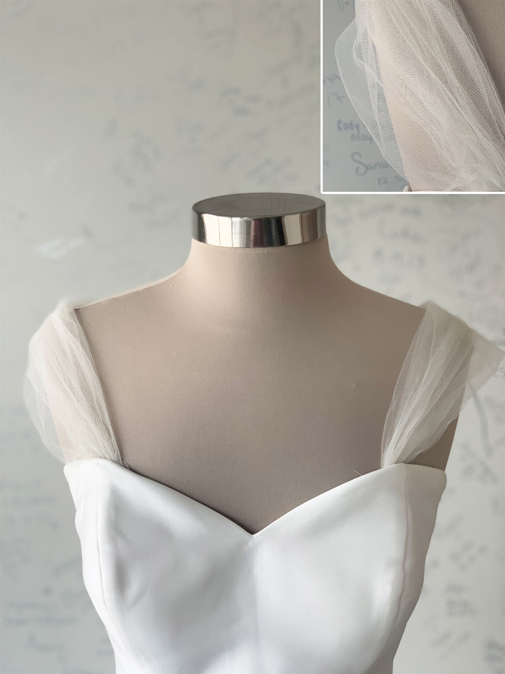 Tulle Strap - Ivory - $50