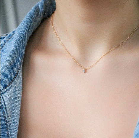 Round Pendant - Available in Rose Gold, Silver, Gold - $27